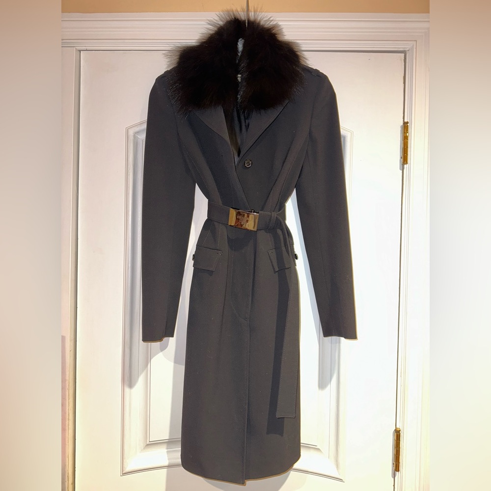Tailored Prada Suit coat with fur trim